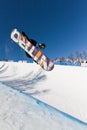 Half Pipe snowboard Royalty Free Stock Photo