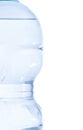 Half plastic bottle with water, concept of nutrition and diet Royalty Free Stock Photo