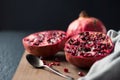 Half Pomegranate fruit Royalty Free Stock Photo