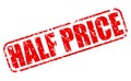 Half price red stamp text