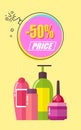 Half of Price for Toiletry Promotional Poster