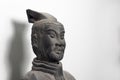 Half profile of Chinese terracotta warrior statue face