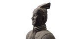 Half profile of Chinese terracotta warrior statue