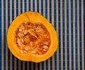 Half pumpkin. Royalty Free Stock Photo