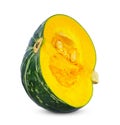 Half pumpkin isolated on white background Royalty Free Stock Photo