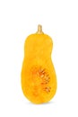 Half pumpkin isolated on white background. close-up Royalty Free Stock Photo