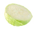 Half of raw cabbage isolated Royalty Free Stock Photo