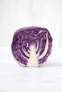 Half of red cabbage, closeup. Royalty Free Stock Photo