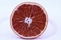 The half red grapefruit