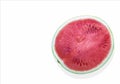 Half of ripe fresh juicy watermelon on white background Royalty Free Stock Photo