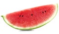 Half ripe watermelon isolated on a white background Royalty Free Stock Photo