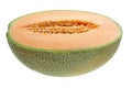 Half of Rock Melon Royalty Free Stock Photo