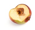 Half of a rotten apple Royalty Free Stock Photo