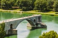 Half ruined bridge in Avignon, Provence, France