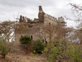 Half ruined castle of Cura Thumbs Up, North Ethiopia Royalty Free Stock Photo