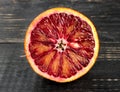 Half Sicilian orange