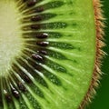 A half sliced kiwi macro texture Royalty Free Stock Photo