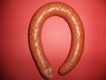 Half-smoked krakow sausage