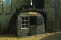 Half Sovereign Cottage, made from the stern section of an old Hastings Lugger fishing boat.