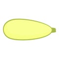 Half squash icon cartoon vector. Vegetable zucchini