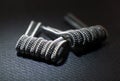 Half staggered fused clapton coil build for vaping rebuildable atomizer