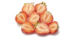 Half strawberries Royalty Free Stock Photo
