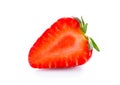 Half of strawberry isolated Royalty Free Stock Photo