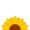 Half sunflower icon