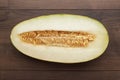 Half of sweet melon Royalty Free Stock Photo