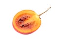 Half tamarillo fruit Royalty Free Stock Photo