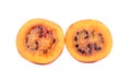 Half tamarillo fruit Royalty Free Stock Photo
