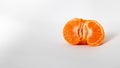 Tangerine isolate with white background Royalty Free Stock Photo