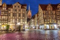 Half-timbered buildings of old town in Hannover Royalty Free Stock Photo