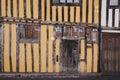 Half-timbered colourful medieval houses in the village of Lavenham, Suffolk, UK