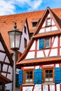 Half timbered facade in Rottenburg am Neckar