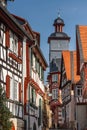 Half-timbered facades of Heppenheim old town