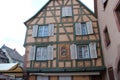 half-timbered habitation building (auberge de l\'Ã©lÃ©phant) - ribeauvillÃ© - france Royalty Free Stock Photo