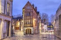 Half-timbered house in the center of Orleans Royalty Free Stock Photo