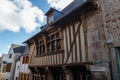 Half-timbered house in Dinan Royalty Free Stock Photo