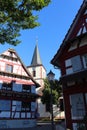 Half-timbered house in Kehl-Kork. Royalty Free Stock Photo