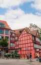 Half timbered house in the old part of Copenhagen, Denmark Royalty Free Stock Photo