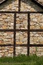 Half timbered house in a village in Alsace Royalty Free Stock Photo