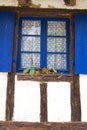 Half timbered house in a village in Alsace Royalty Free Stock Photo