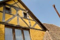 Half timbered house in a village in Alsace Royalty Free Stock Photo