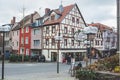 Half-timbered houses in Bad Kissingen, Germany Royalty Free Stock Photo
