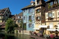 Half-timbered houses, Colmar, Alsace, France Royalty Free Stock Photo