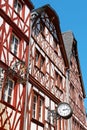 Half-timbered houses in downtown Trier Royalty Free Stock Photo