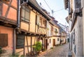 Half-timbered houses in Eguisheim, Alsace, France Royalty Free Stock Photo