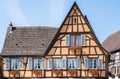 Half-timbered houses in Eguisheim, Alsace, France Royalty Free Stock Photo