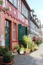 Half-timbered houses in Frankfurt am Main Royalty Free Stock Photo